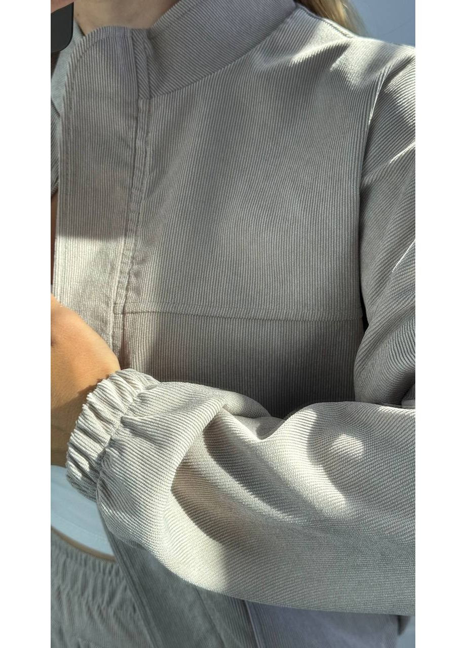 Жіночий костюм з мікровельвету з курткою на замку Україна (356683228)