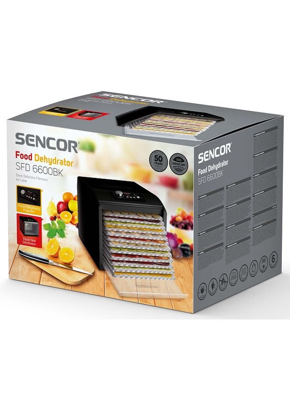 Сушки для фруктов и овощей SFD 6600BK (6579040) Sencor (314780085)