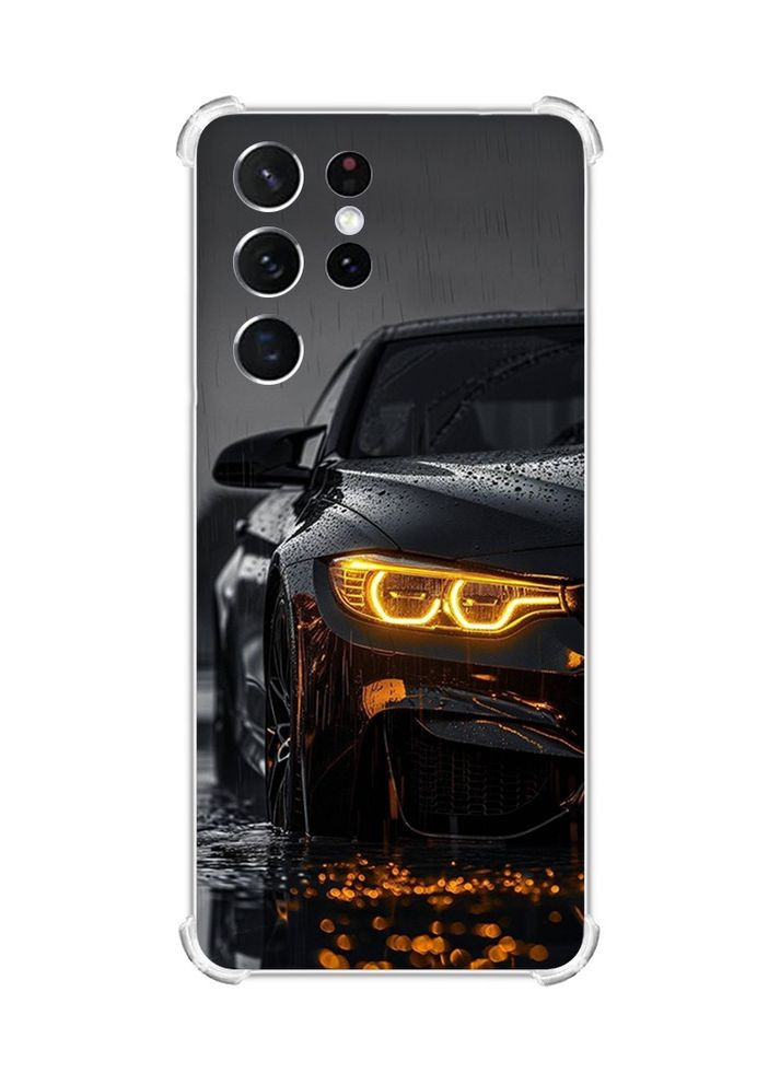 Чехол с утолщёнными углами на Samsung Galaxy S21 Ultra Авто (принт 400) Creative (355390603)