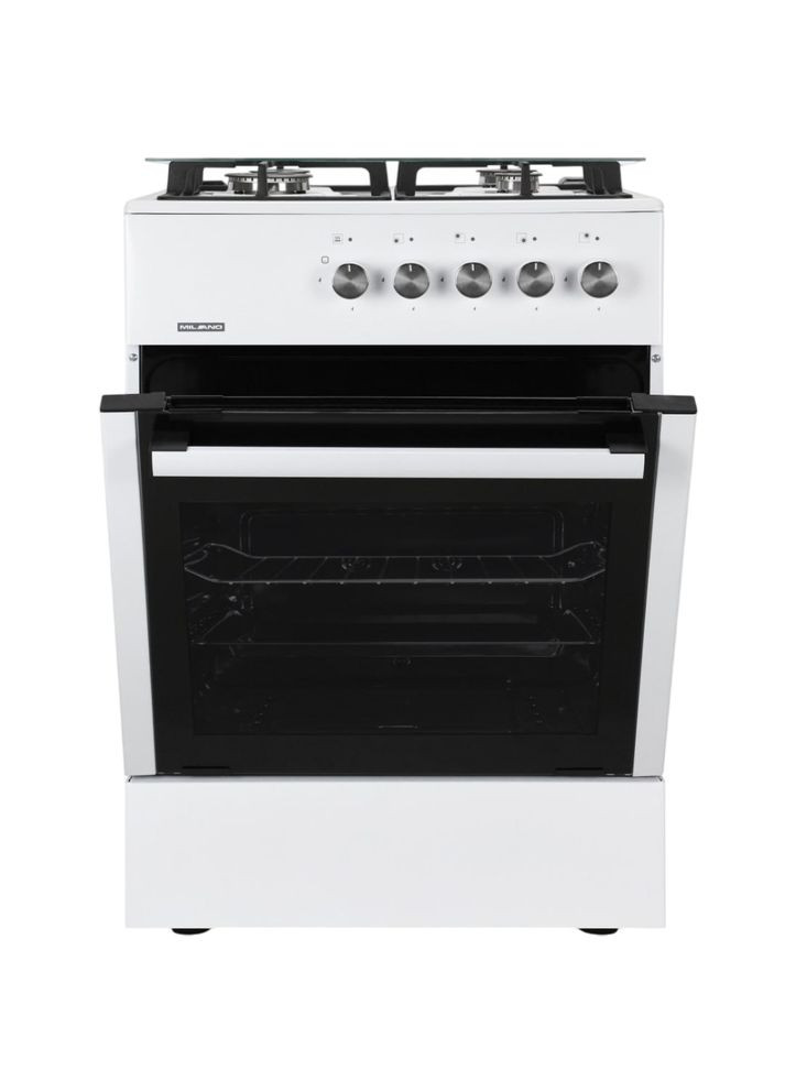 плита газовая gas cooker ml60 g1/07с+ белая Milano