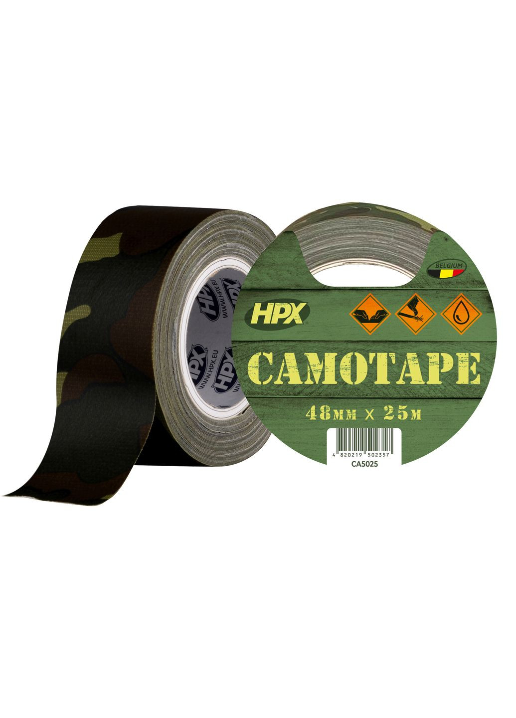 Лента клейкая армированная HPX® CAMO Tape 48mm x 25m Woodland (CA502548mm x 25m) No Brand (315880211)