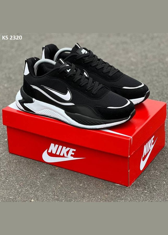 Чорні Осінні кросівки Nike Air Black White