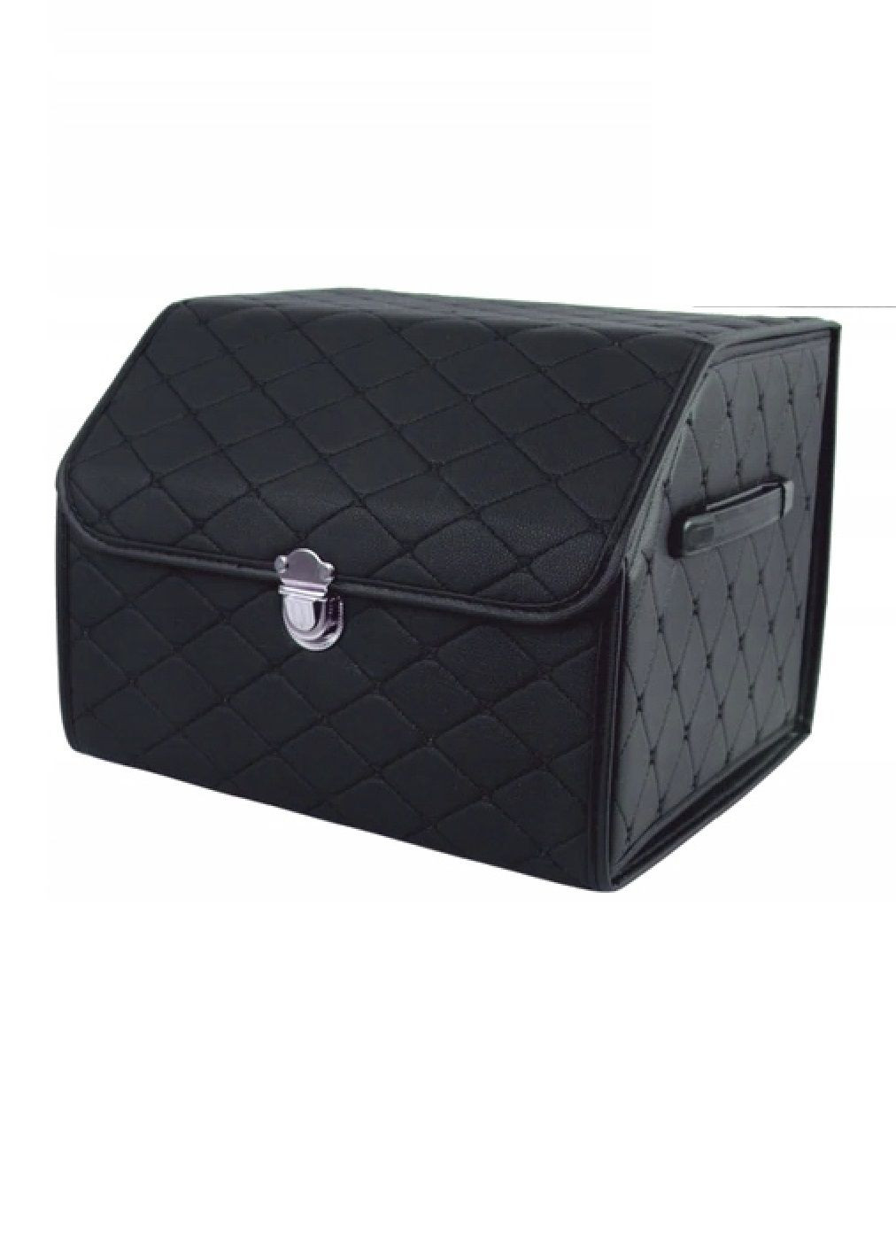 Органайзер сумка в багажник автомобиля складной с замком ручками экокожа 40х32х30 см (476950-Prob) Черный Unbranded (292784538)