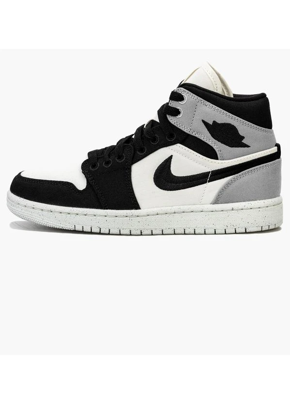 Кроссовки 1 Retro Mid Se Light Steel Black/White DV0427-100 Air Jordan комбинированные демисезоны (399369959)