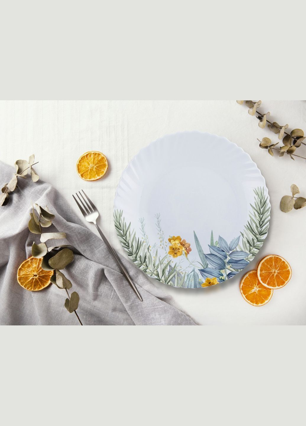 Тарелка обеденая Wave Бабушкин сад V-220GG 22 см Vittora (347229701)