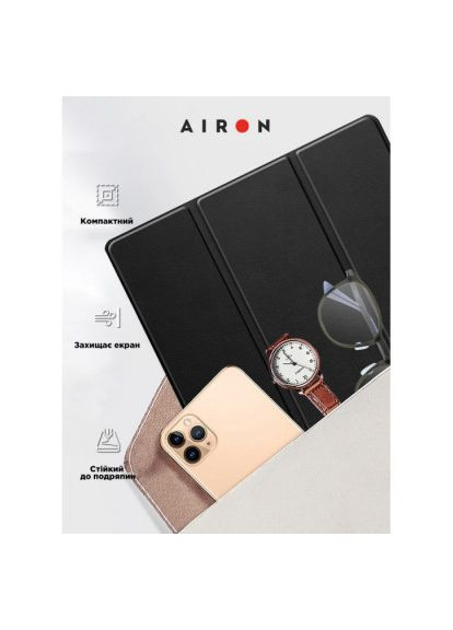 Чохол до планшета Premium Samsung Galaxy Tab S8 Ultra 14.6 2022 + protective film black (4822352781090) Airon Premium Samsung Galaxy Tab S8 Ultra 14.6 2022 + pr (366735181)