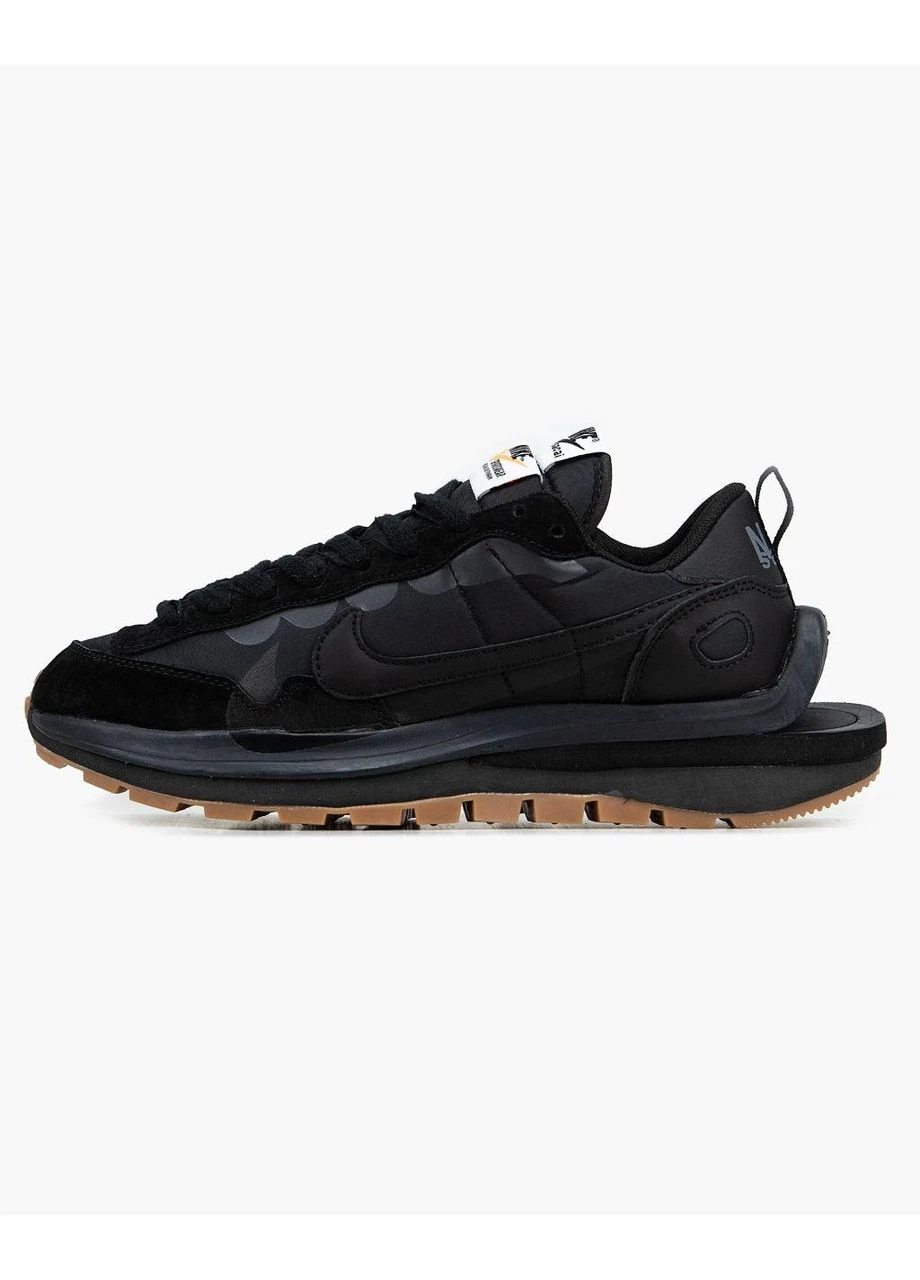 Чорні кросівки чоловічі nike vaporwaffle black найк вапорвафл чорні демісезон No Brand