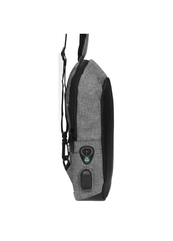 Сумка мужская через плечо слинг vn0212 Серый Remoid (302007557)