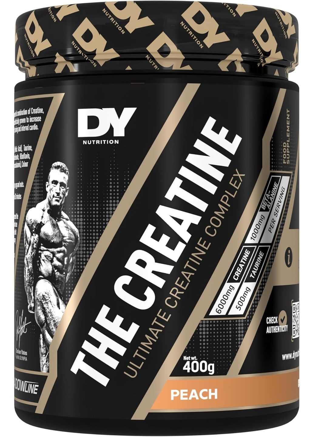 Предтренировочный комплекс Dorian Yates The Creatine 400 г, Peach DY Nutrition (313047833)