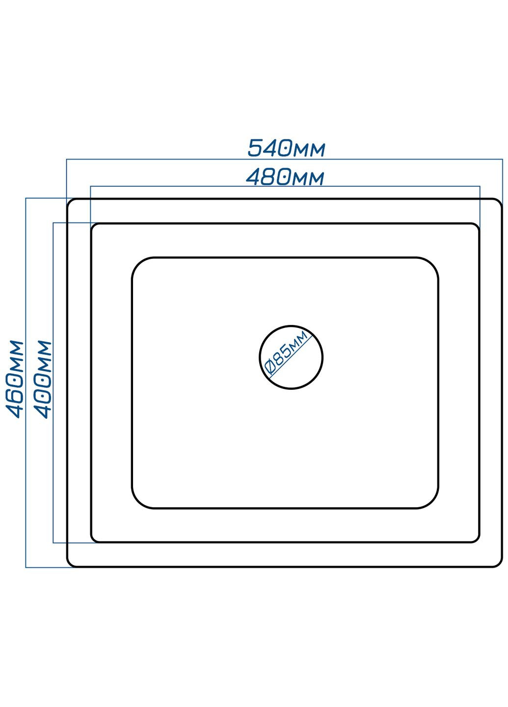 Кухонна мийка Mira U-540 Antracit (902) Romzha (315602844)