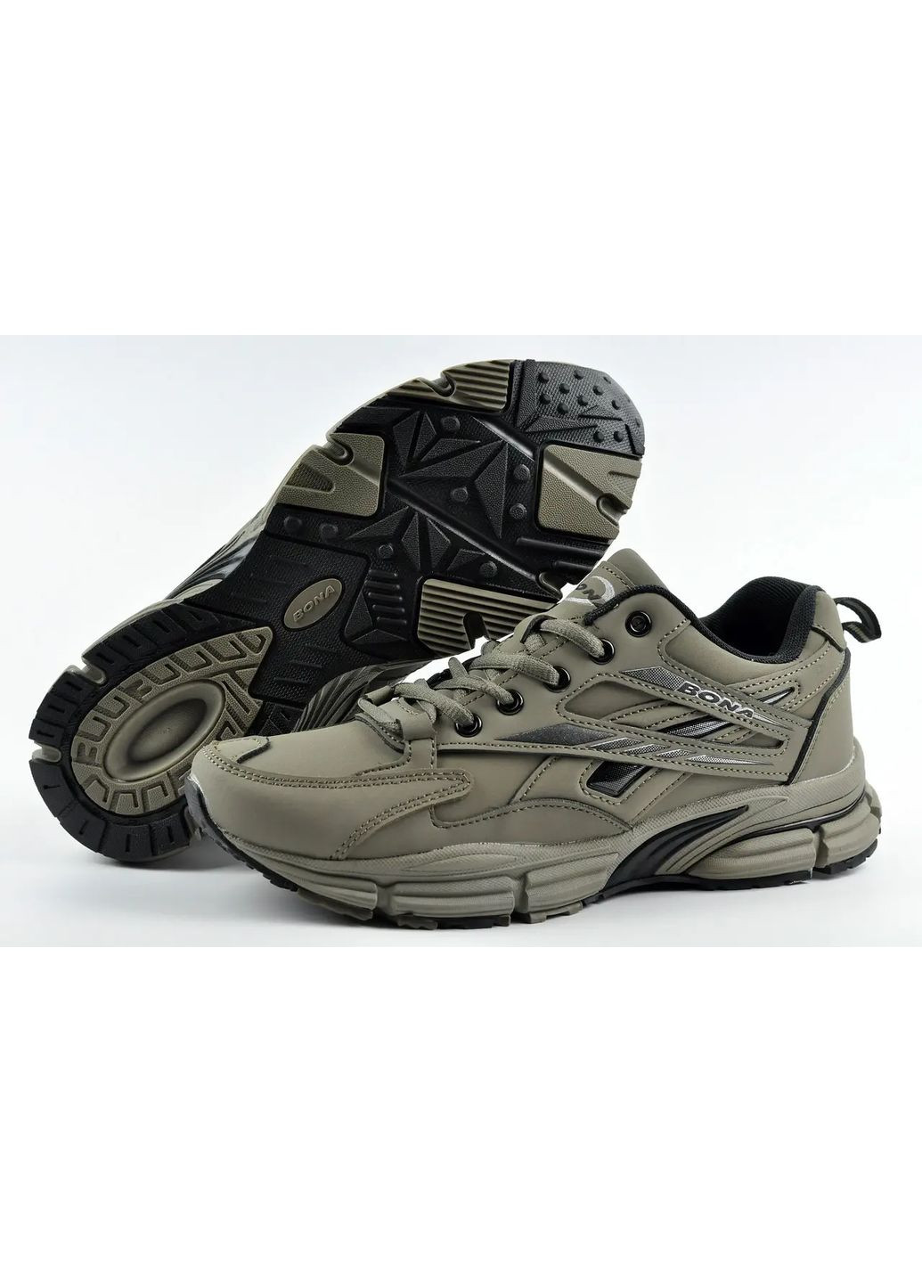 Кроссовки унисекс Bona хаки демисезоны (348142969)