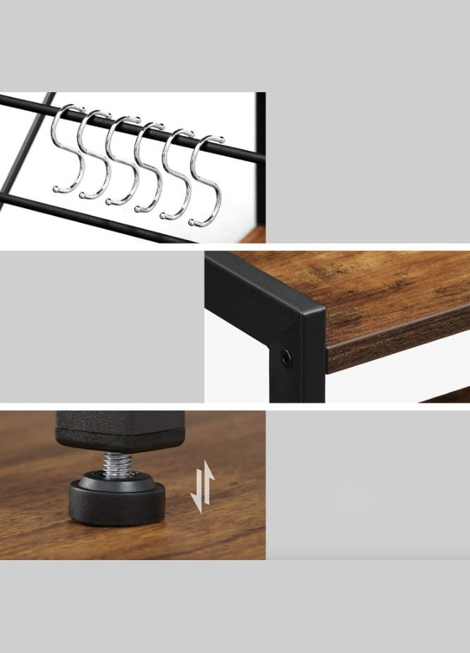 Стеллаж Denny многоярусный в стиле Loft Leobert (301865823)