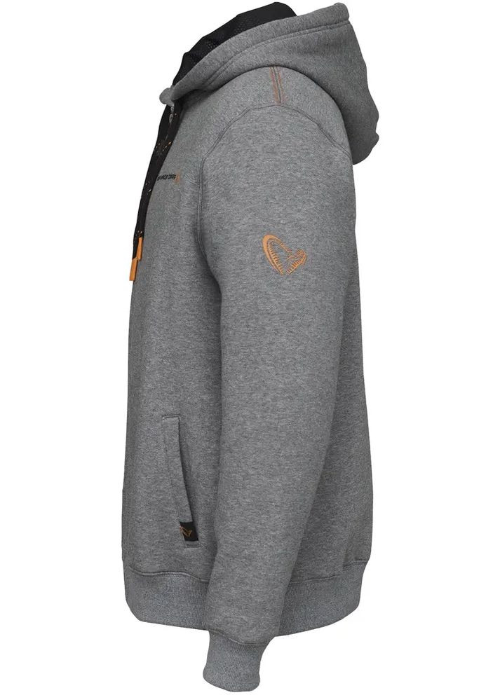 Реглан Classic Zip Hoodie Grey Melange Savage Gear (317664014)