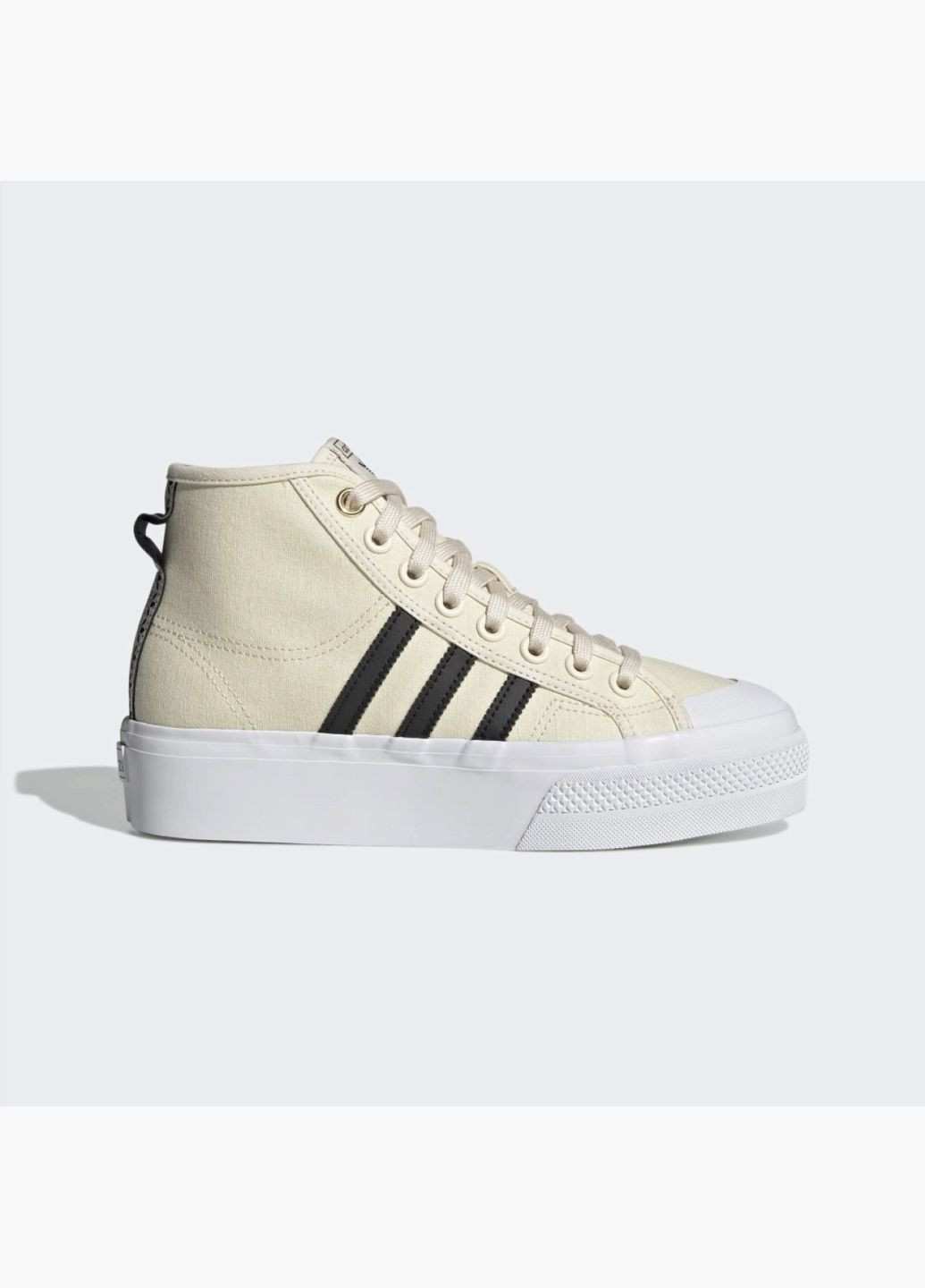 Кеди жіночі Nizza Platform Mid W Beige H00641 adidas бежеві (335012530)