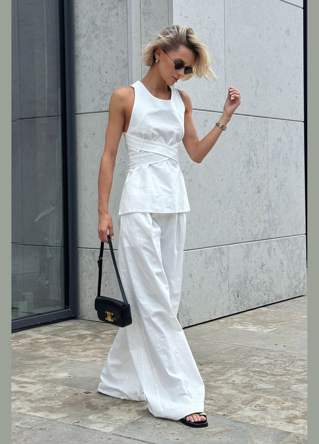 Стильный костюм двойка из льна Jadone Fashion (297669749)