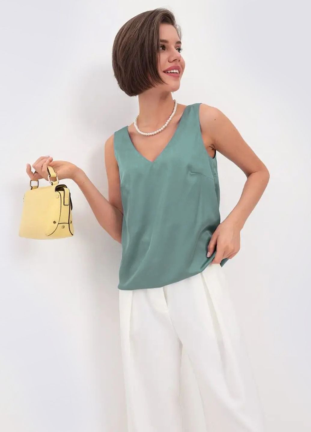 Топ шовковий на широких бретелях Egostyle (372477318)