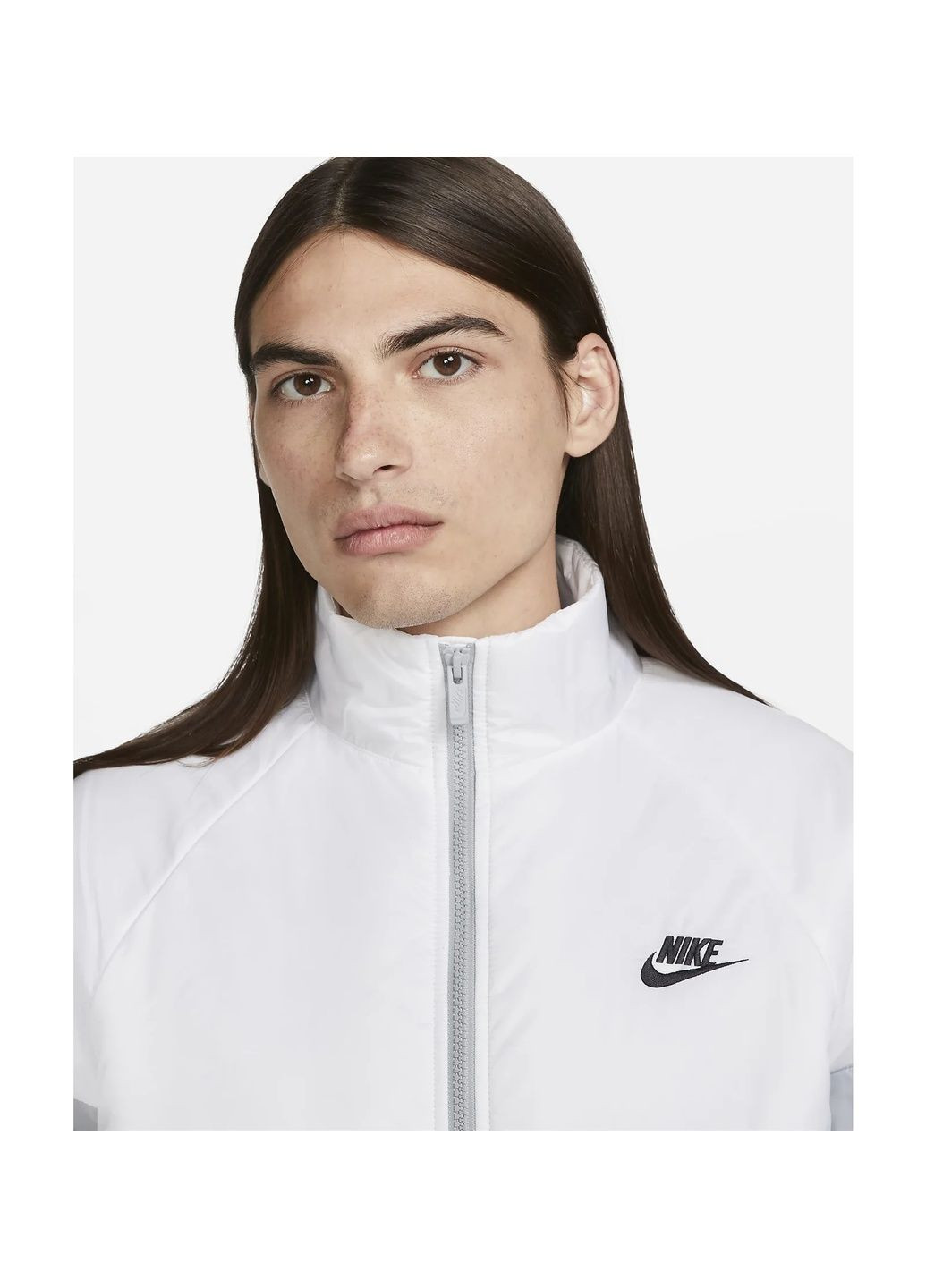 Белая куртка мужская midweight puffer white/grey Nike