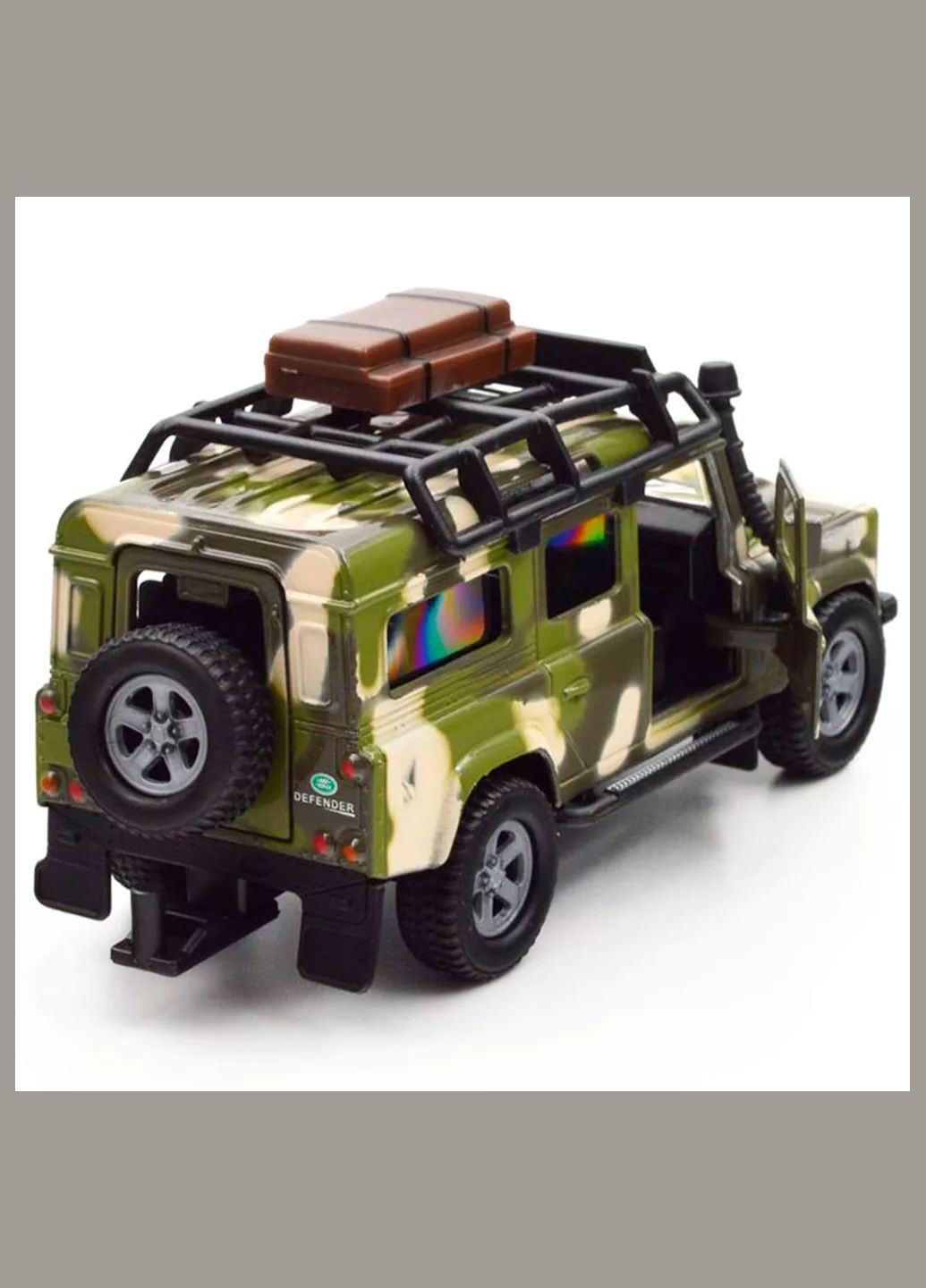 Автомодель Land Rover Defender Милитари с прицепом и лодкой (520191.270) TechnoDrive (326805796)