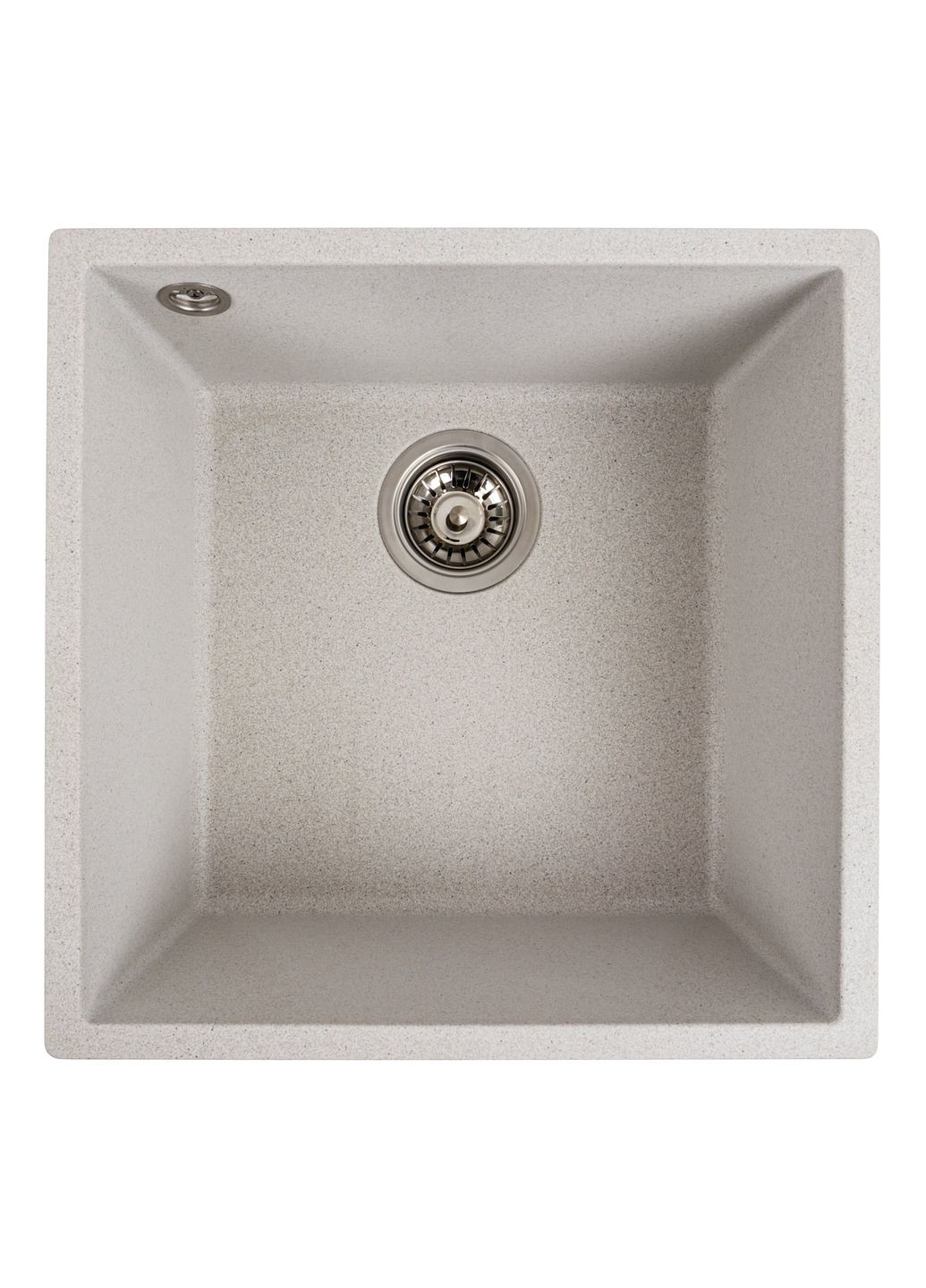 Гранитная мойка для кухни RUBA 4040 матовая Белая в точку Valeso (358059293)