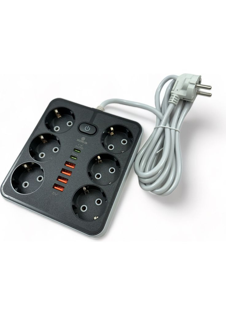 Мережевий фільтр живлення XK-SP-6-4-2-BK XoKo (317196286)