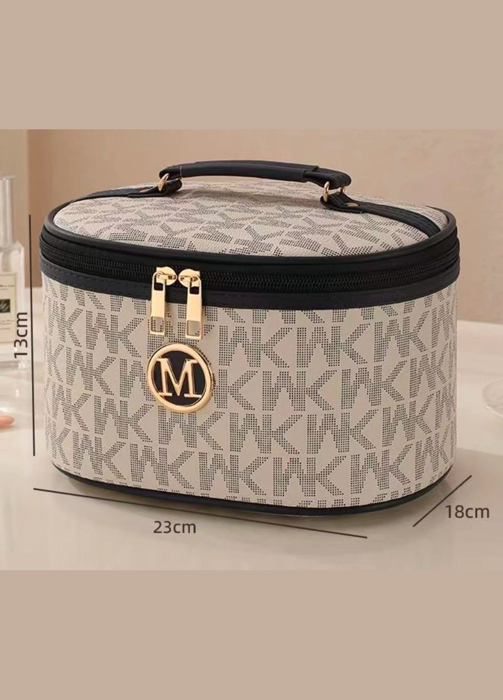 Модна біла косметичка-барильце в стилі Michael Kors No Brand (316580416)