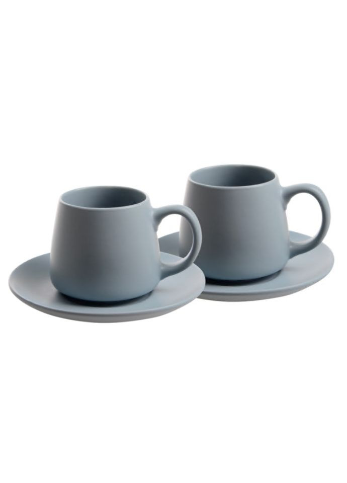 Набір чашок Coffee 2 шт 200 мл із блюдцями (RX-N24704) Limited Edition (322580626)