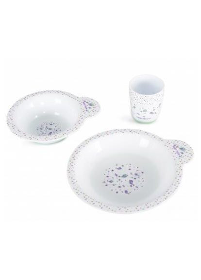 Набір дитячого посуду тарілка, миска, чашка (6093) Baby Team тарелка мелкая, тарелка глубокая, чашка (366066494)