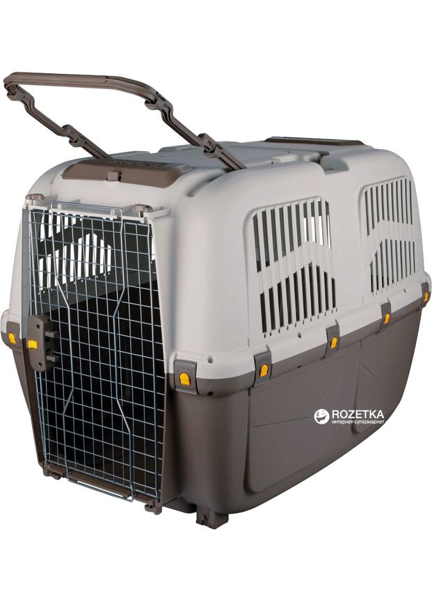 Переноска для собак и кошек Skudo 7 73 х 76 х 105 см до 45 кг Серая с темно-серым (8022967058223) Trixie (313615175)