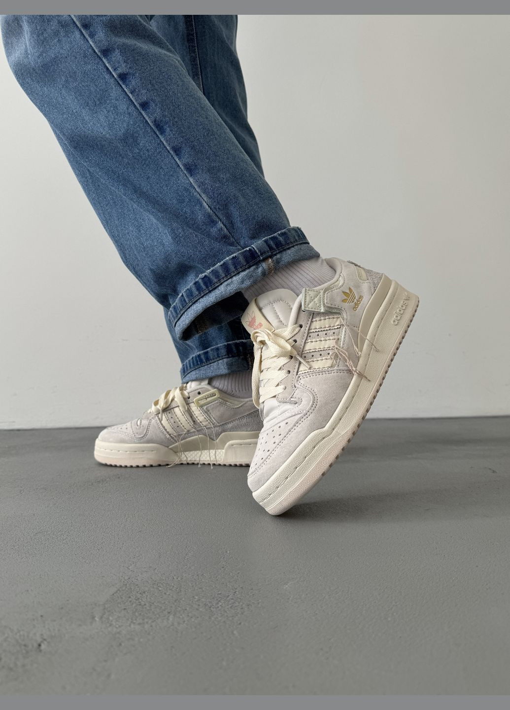 Кросівки жіночі і чоловічі Adidas Forum 84 Low beige | Адідас Форум 84 низькі бежеві No Brand бежеві демісезони (316231431)