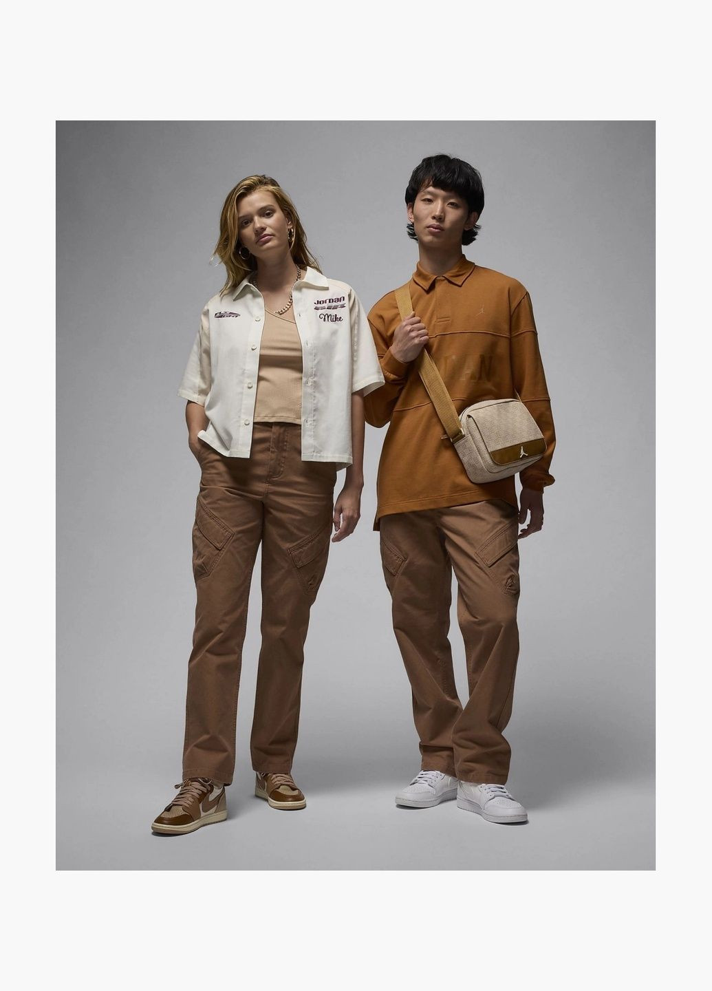 Коричневые демисезонные брюки Air Jordan