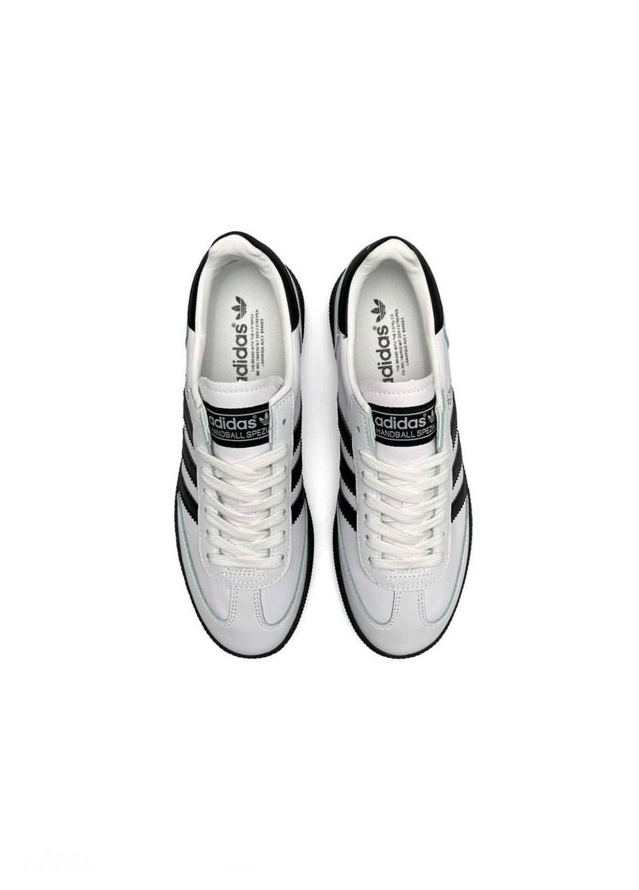 КРОССОВКИ ЖЕНСКИЕ ADIDAS SPEZIAL WHITE LEATHER BLACK АДИДАС СПЕЦИАЛ No Brand чёрные демисезоны (367168995)