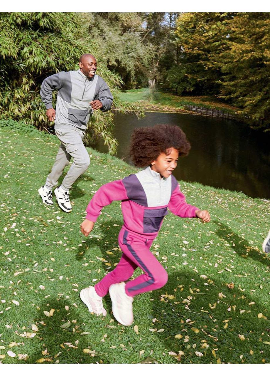 Сірий світшот фліс,сірий-темно-сірий, Kiabi (278278402)