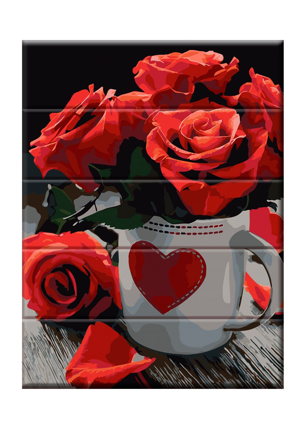 Картина за номерами на дереві "Троянди" 30*40 см ArtStory (282824102)