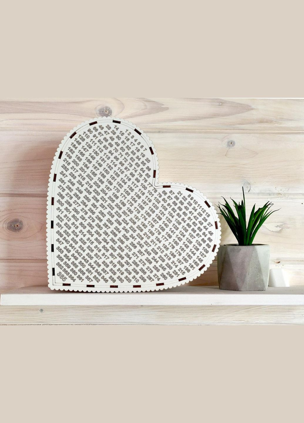 Скарбничка на мрію з друком на 365 днів у формі серця HM furnitura (330608818)