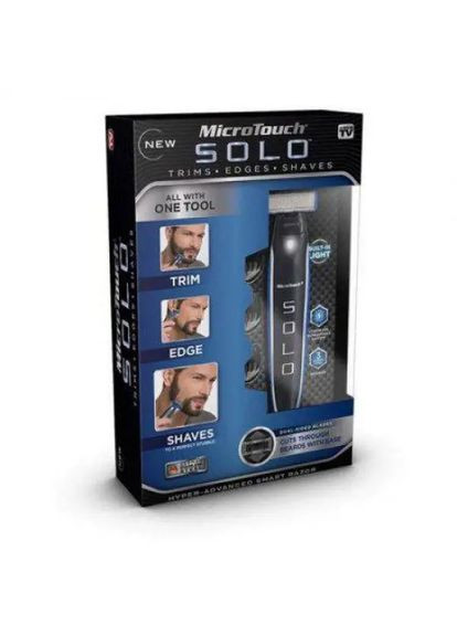 Чоловічий тример Micro Touch Solo, Машинка для стрижки бороди 3 в 1 Digital (363833580)