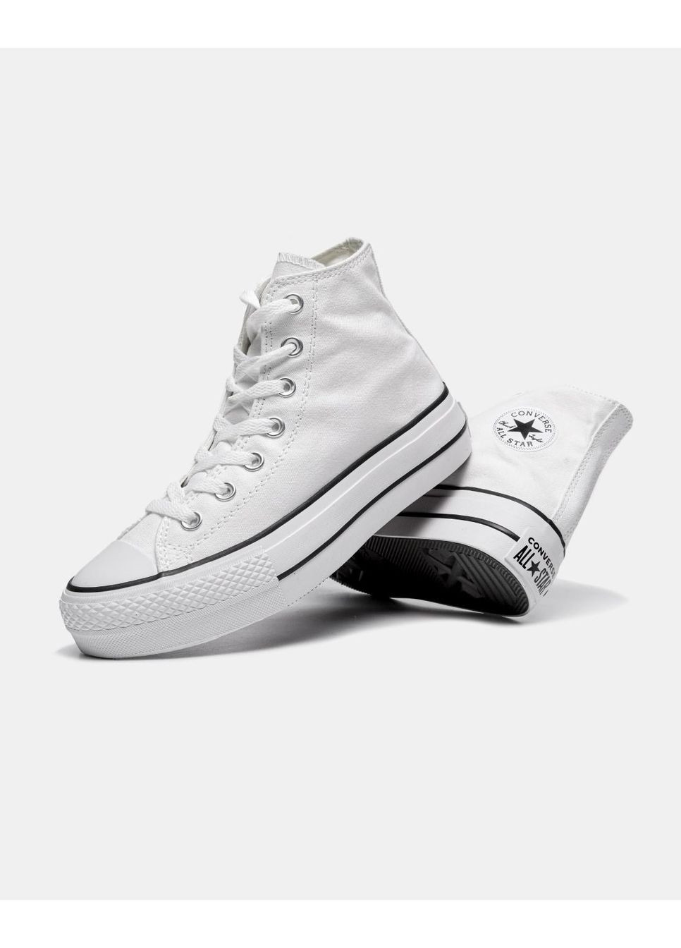 КЕДЫ ЖЕНСКИЕ CONVERSE WMNS CHUCK TAYLOR ALL STAR LIFT HIGH WHITE КОНВЕРС No Brand белые демисезоны (369388969)