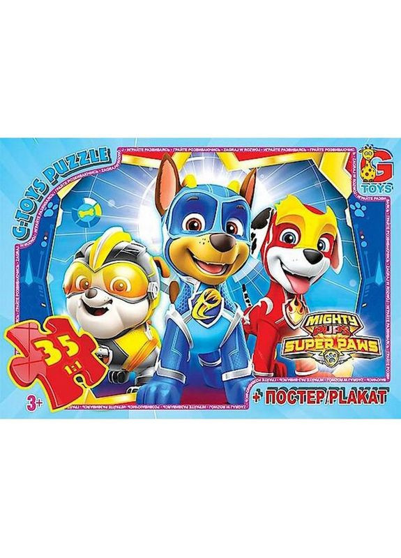 Детский пазл "Paw Patrol Щенячий патруль" PW0866 постер 35 элементов No Brand (330600872)