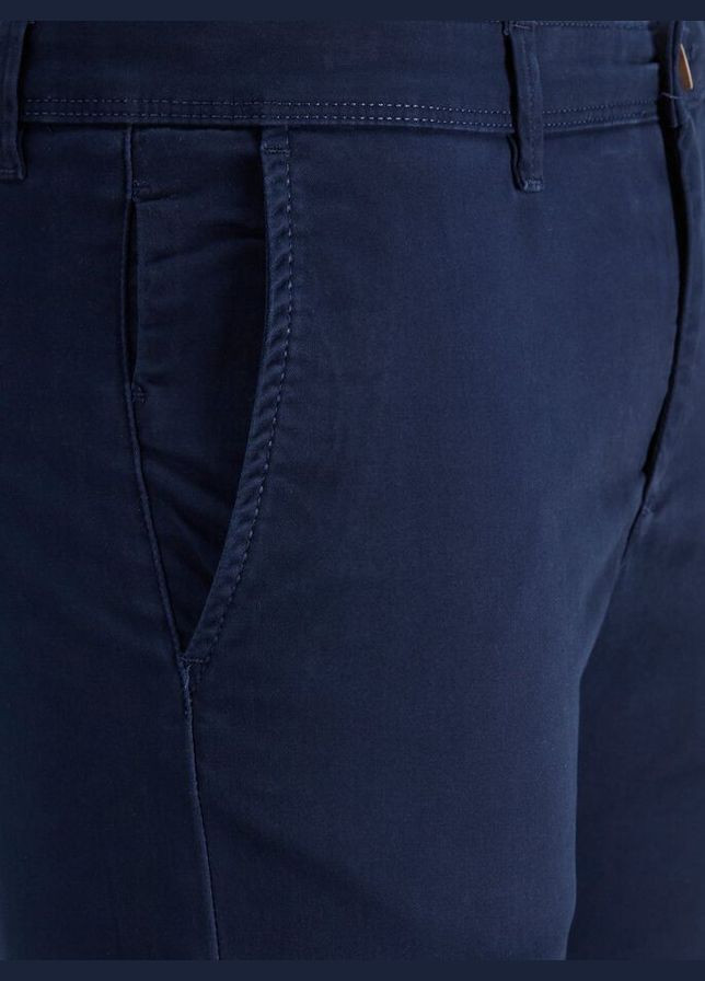 Синие повседневный, кэжуал демисезонные чиносы брюки JACK&JONES