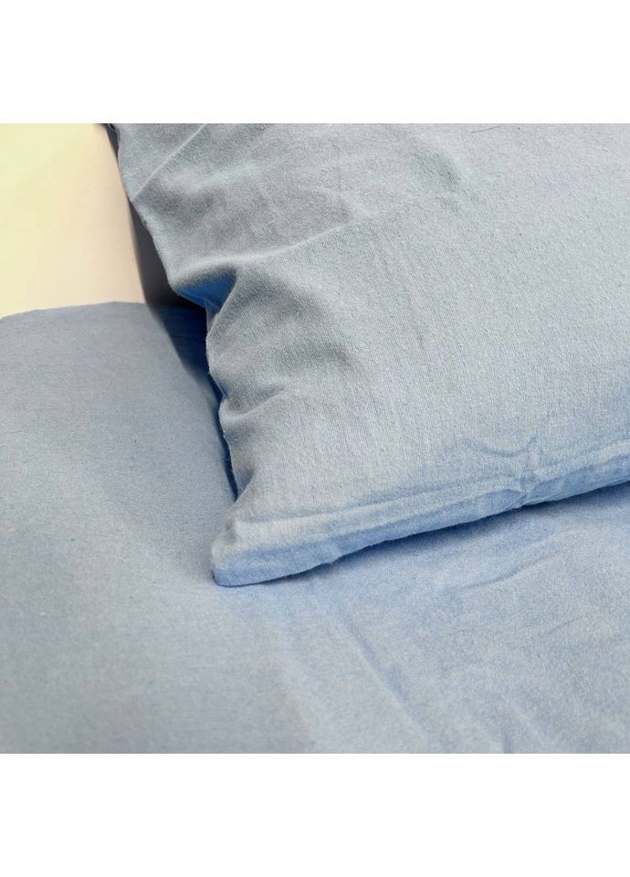 Простынь на резинке Delicacy фланель 160х200 см голубой (94286977) SoundSleep (362575437)