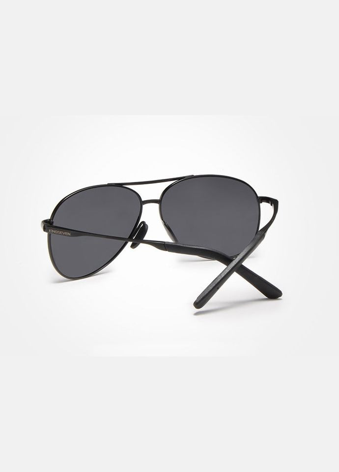 Мужские поляризационные солнцезащитные очки N7013 Black Gray KINGSEVEN (303110843)