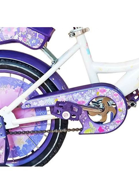 Велосипед Crosser Girls 18'' дитячий 2 колеса +2 ролики з кошиком фіолетовий (GR-18WVT) MFC (365546485)
