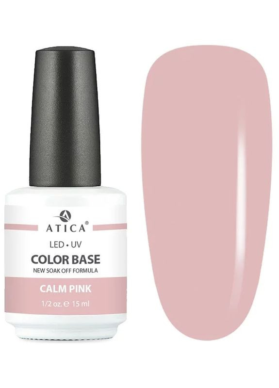 База камуфлирующая Color Base Gel Calm Pink, 15 мл Atica (368231529)