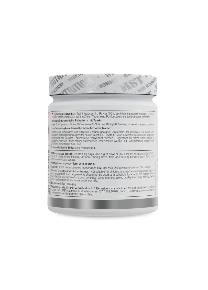 Таурин Taurine PWO 300 г MST (361117565)