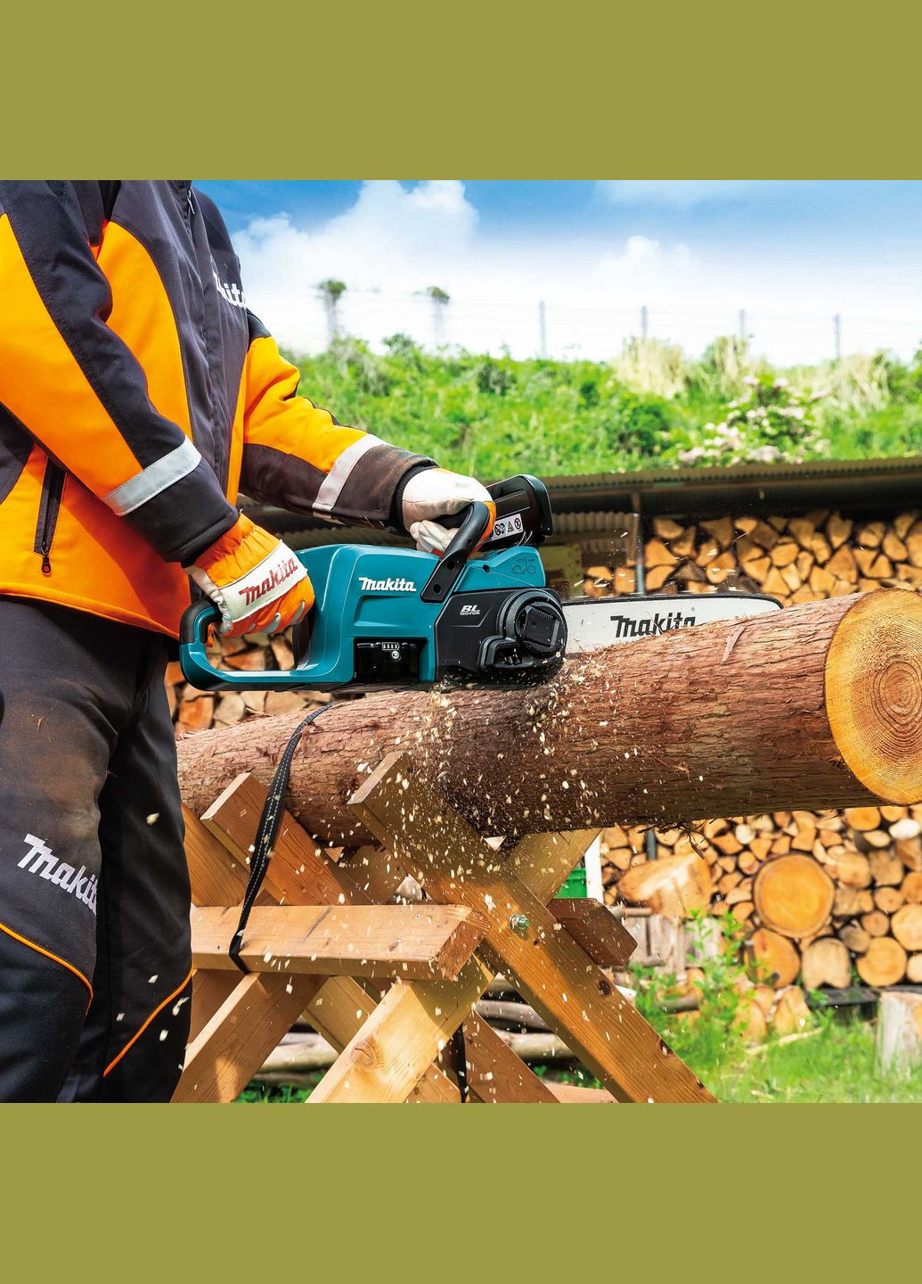 Аккумуляторная цепная пила DUC357RT LXT (18 В, 350 мм, 5 Ач) + АКБ и зарядное устройство DC18RC (30926) Makita (295042970)