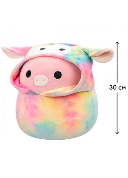 М'яка іграшка ПОРОСЯТКО ПІТЕР (30 cm, у одязі) Squishmallows (316631842)