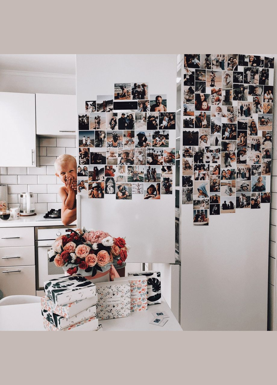 Фотомагнит набор 6 шт. размера Печать Магнитов с Индивидуальными Фото Your Magnets (338861536)