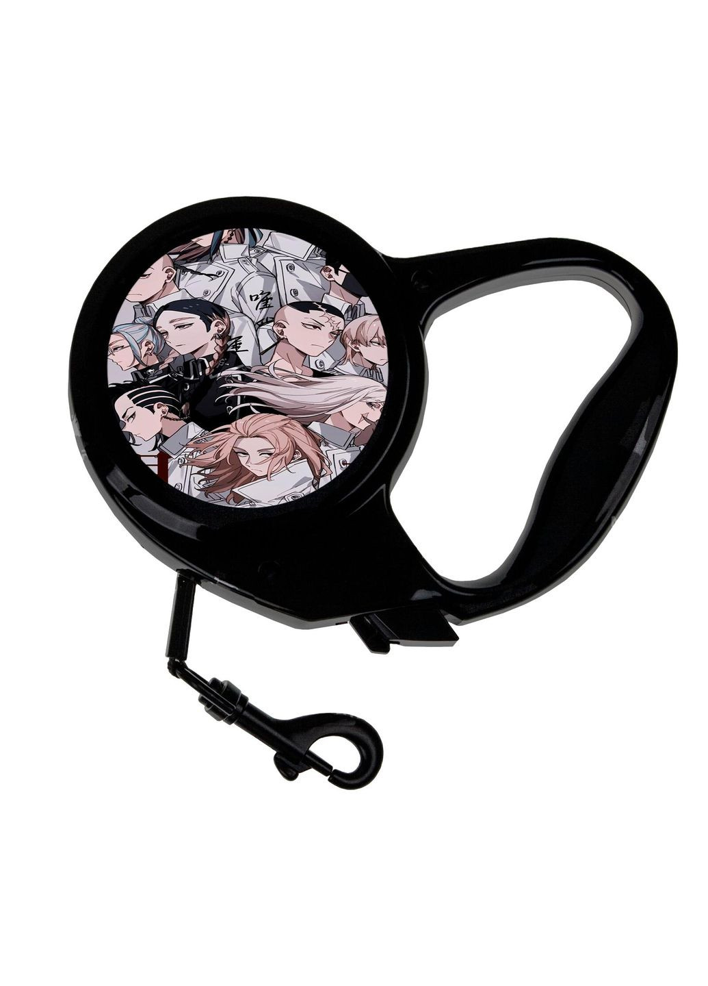 Поводок-рулетка для животных с принтом Аниме Токийские мстители #0014 3 м черный No Brand (309152003)