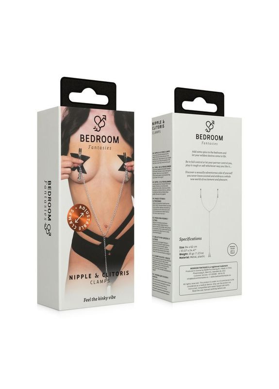 Затискачі для сосків та клітора: Nipple and Clitoris Clamps – Silver Bedroom Fantasies (327878318)