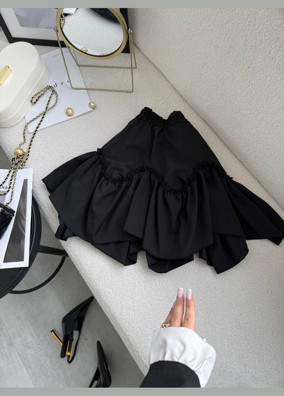 Женская черная юбка шорты No Brand (332807715)