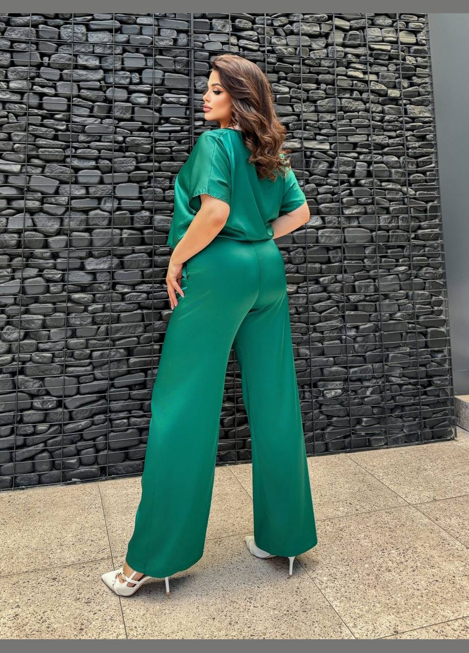 Жіночий костюм із шовку Армані колір зелений р.48/52 454073 New Trend (289843994)